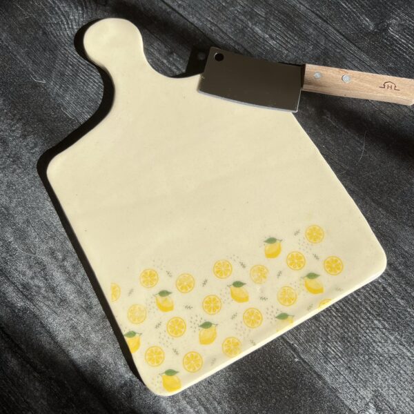 Cheese Tray With Lemon Design