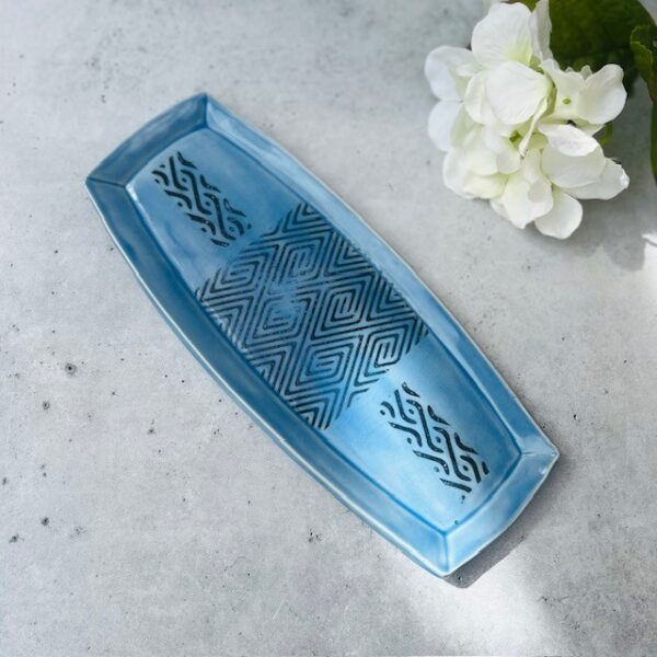 Blue Appetizer Plate