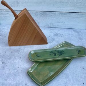 Cheese Block & Plate Set